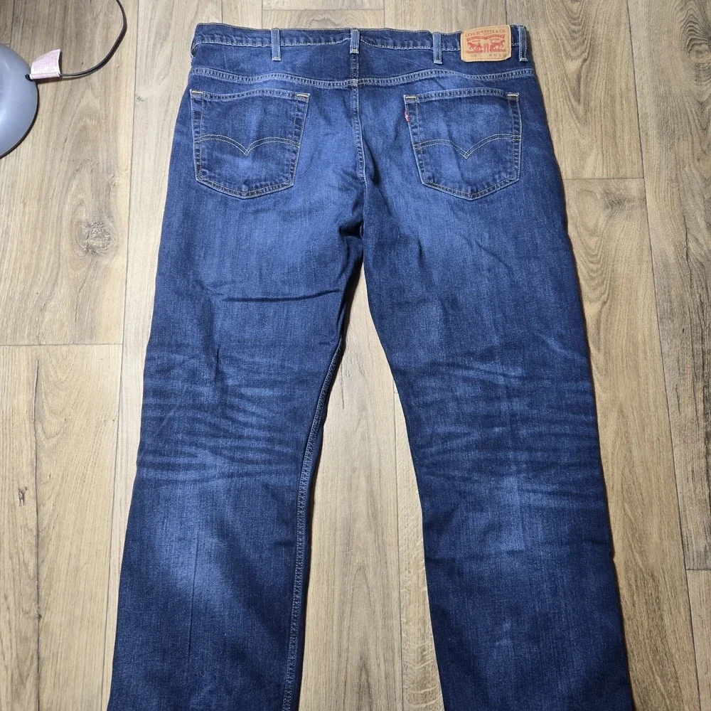 Levi's 569 Mens Loose Straight Fit Jeans Dark Wash Denim Comfort Casual W43 L30